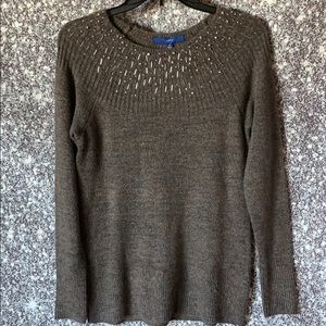 New ladies XS gray long sleeve sweater